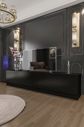 Givayo Mobilya River Tv Ünitesi Siyah 180 Cm - 1