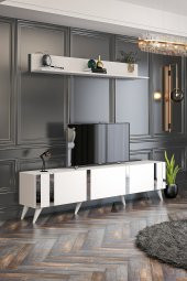 Givayo Mobilya Neva Tv Ünitesi 180cm Beyaz-gümüş - 1