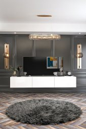 Givayo Mobilya Bodrum Tv Ünitesi Duvara Monte - Ayaklı Kullanım 180 Cm - 2