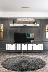 Givayo Mobilya Aldo Tv Ünitesi Beyaz - Antrasit - 2