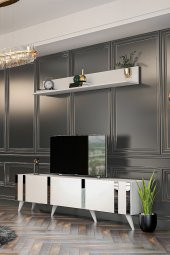 Givayo Mobilya Neva Tv Ünitesi 180cm Beyaz-gümüş - 2