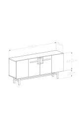 Givayo Mobilya Risa Konsol 150 Cm - 4