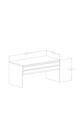 Givayo Mobilya Swan Ofis Çalışma Masası - 4