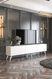 Givayo Mobilya Bodrum Tv Ünitesi Duvara Monte - Ayaklı Kullanım 180 Cm - 3