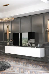 Givayo Mobilya Bodrum Tv Ünitesi Duvara Monte - Ayaklı Kullanım 180 Cm - 4