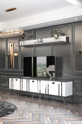 Givayo Mobilya Aldo Tv Ünitesi Beyaz - Antrasit - 3