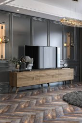 Givayo Mobilya Bodrum Tv Ünitesi Duvara Monte - Ayaklı Kullanım 180 Cm - 2