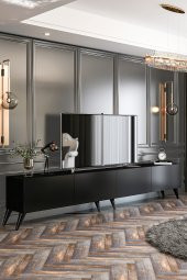 Givayo Mobilya Milan Tv Ünitesi Duvara Monte - Ayaklı Kullanım 240 cm - 1