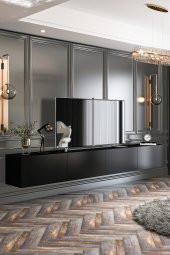 Givayo Mobilya Milan Tv Ünitesi Duvara Monte - Ayaklı Kullanım 240 cm - 2