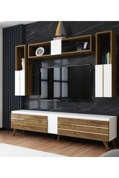 Givayo Mobilya Assos Tv Ünitesi Ceviz Beyaz - 1