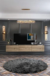 Givayo Mobilya Bodrum Tv Ünitesi Duvara Monte - Ayaklı Kullanım 180 Cm - 3