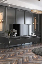 Givayo Mobilya Bodrum Tv Ünitesi Duvara Monte - Ayaklı Kullanım 180 Cm - 4