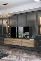 Givayo Mobilya Bodrum Tv Ünitesi Duvara Monte - Ayaklı Kullanım 180 Cm - 4