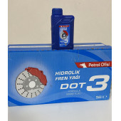 PETROL OFİSİ DOT3 HİDROLİK FREN YAĞI 500 ML X 20 ADET (2024 ÜRETİM) - 1