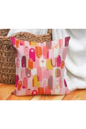 Çift Taraflı Renkli Minimal Şekiller Baskılı Kırlent Kılıfı thumbnail 2