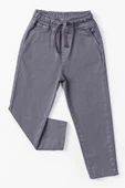 Çift Cepli Lastikli Bel Gabardin Erkek Çocuk Pantolon - 1