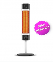 CH1800XE Siyah 1700 W Kule Tipi Karbon Isıtıcı - 1