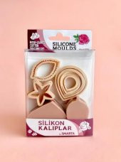 Smarta Silikon Kalıp-Çiçekler:Gül&Yaprak - 1