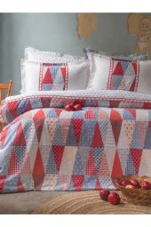 Apricitas Home Mariel Red Çift Kişilik 100 Pamuk Pike Takımı - 1