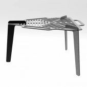 Portatif Üçgen Izgara Mangal Taşınabilir sağlam - 1