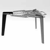 Portatif Üçgen Izgara Mangal Taşınabilir sağlam - 7