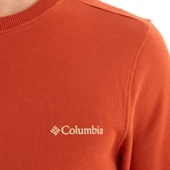 Columbia M Basic Crew Erkek Sweatshirt Turuncu CS0204-636 - 5
