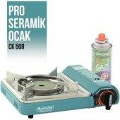 ORCAMP SERAMİK PRO PORTATİF OCAK PLASTİK ÇANTALI GAZ STOP EMNİYETLİ CK-508 7838 - 1