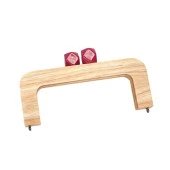 Ahşap Burs Renkli Boncuklu - Natürel 20CM - 7