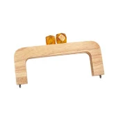 Ahşap Burs Renkli Boncuklu - Natürel 20CM - 9