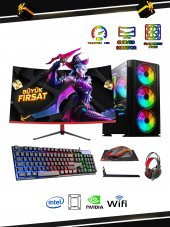 RAMTECH BF ROG PLUS İ5-9400F 16RAM 480SSD GTX750Tİ-4GB 23,6 CURVED GAMING PC - 1