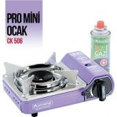 ORCAMP PORTATİF CK-506 KIRMIZI OCAK MİNİ ELOKSAL PLASTİK ÇANTALI KIRMIZI 7814 - 3