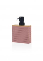 The Mia SBN0043 Stripe Sıvı Sabunluk Pembe - 1