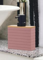 The Mia SBN0043 Stripe Sıvı Sabunluk Pembe - 2