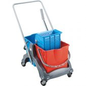 Üçtem CK770 Çift Kovalı Plastik Presli Plastik Taşıyıcılı Temizlik Seti 2x18 LT - 1
