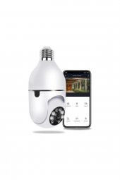 Cmr-19 Wifi 360 Panoramik Ampul Kamera Gece Görüş Ses Akıllı Hareket Algılayıcı Güvenlik Kamerası - 1