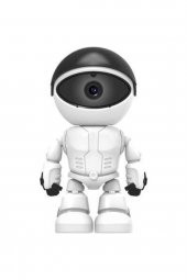 1080p Robot Görünümlü Bebek Bakıcı Wifi Ip Güvenlik Kamerası Kablosuz Gece Görüşlü - 1