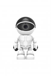 1080p Robot Görünümlü Bebek Bakıcı Wifi Ip Güvenlik Kamerası Kablosuz Gece Görüşlü - 1