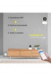 Ip Wifi 360 1080p Güvenlik Kamerası Gece Görüşlü Led Işıklı Alarmlı Kamerası Panda Kılıflı - 2