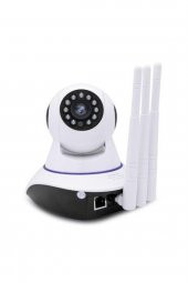 Wi-fi Kablosuz Ip 3 Antenli Bebek Güvenlik Kamerası Gece Görüşlü - 3