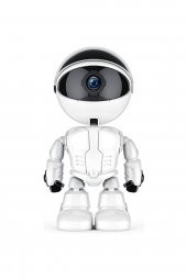 Robot Görünümlü Wifi Güvenlik Kamerası Kablosuz Gece Görüşlü Iç Mekan Camera - 1