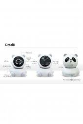 Panda 360° 1080p Ip Güvenlik Kamerası Gece Görüşlü Led Işıklı Alarmlı Ip Wifi Kamerası - 2