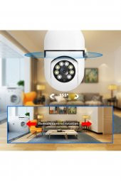 Wifi 360 Panoramik Ampul Kamera Gece Görüş Ses Akıllı Hareket Algılayıcı - 3