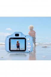 Mini 1080p Hd Kamera Çocuklar Için Dijital Fotoğraf Makinesi MAVİ - 3