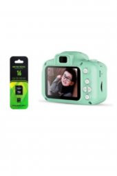 Inter Mini 1080p Hd Kamera Çocuklar Için Dijital Fotoğraf Makinesi 16 Gb Sd Kart - 1