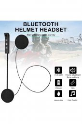 Bluetooth Uyumlu 5.0 Kablosuz Kask Kulaklık Motosiklet Kask Interkom - 2