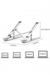 Alüminyum Manyetik Katlanabilir Ayarlı Dizüstü Laptop Standı - 3