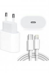 Apple Iphone 1111 Pro - 1212 Pro Max 18w Şarj Cihazı Seti Lightning Konnektörlü Adaptör Ve Usb - 1