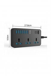 Tb-t09 Akım Korumalı 6 Port Usb Girişli 3lü Priz - 2