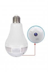 Panoramik 360 Ampul Şeklinde Güvenlik Kamerası 1080p Wifi - 1