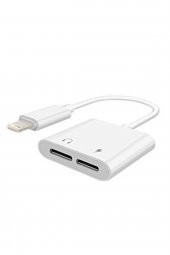 Iphone Lightning 3.5mm Kulaklık Şarj Çevirici Dönüştürücü Çoklayıcı, Iphone 7-8 -11 Max Plus - 2